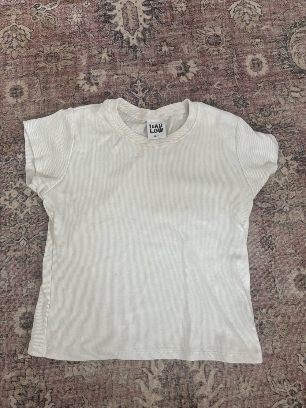 Plain white everyday crop top